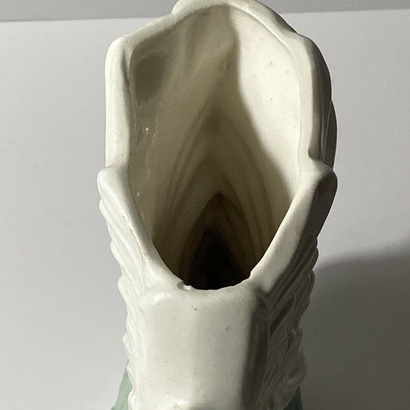 VTG Stuart McCulloch California Ceramics Swan White Flamingo Vase Figurine MCM - Picture 10 of 16